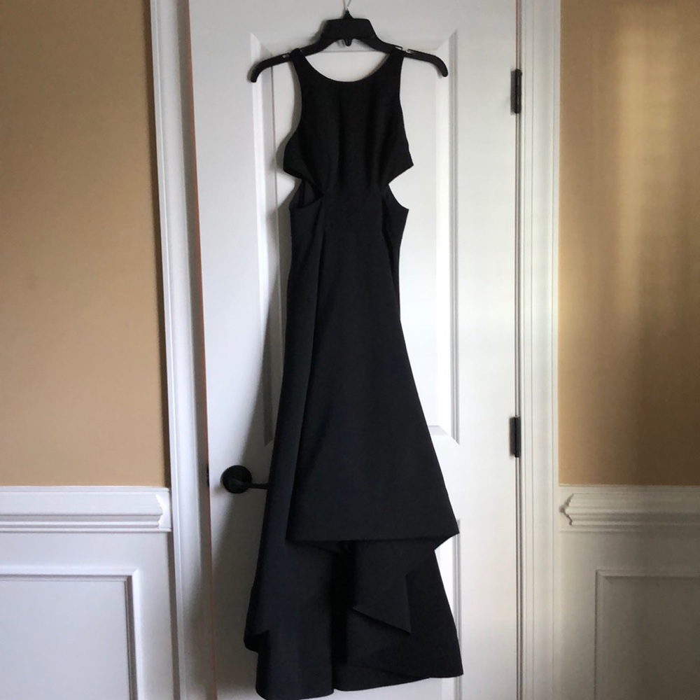 Aidan High low cut out bodice evening gown